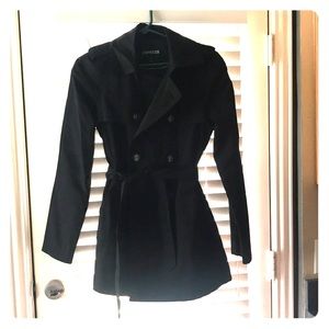 Express black raincoat NEW